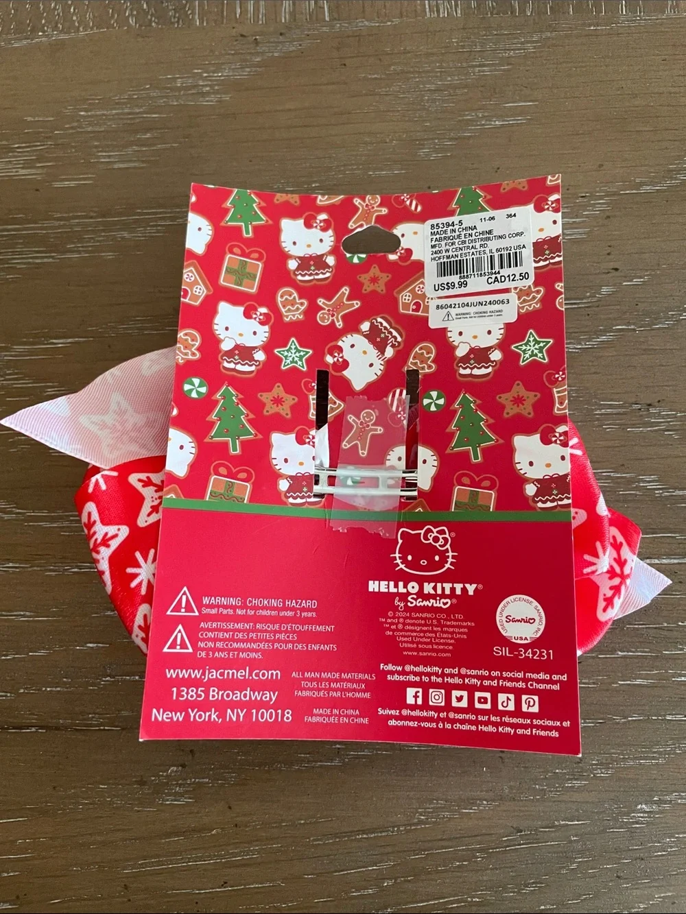 💖 Pick three $15 - Claire's Red Hello Kitty Festive Bow Hair Clip
